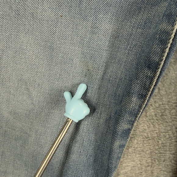 Diesel BOOTCUT Jeans Womens 29x34 Light Wash Zip Fly Whiskered Cowgirl Rodeo - Picture 9 of 15